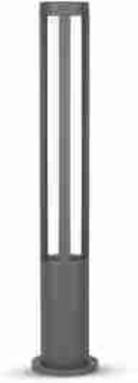 LED8329 VT-820 12W LED Wandleuchte Schwarzes Gehäuse 4000K IP65