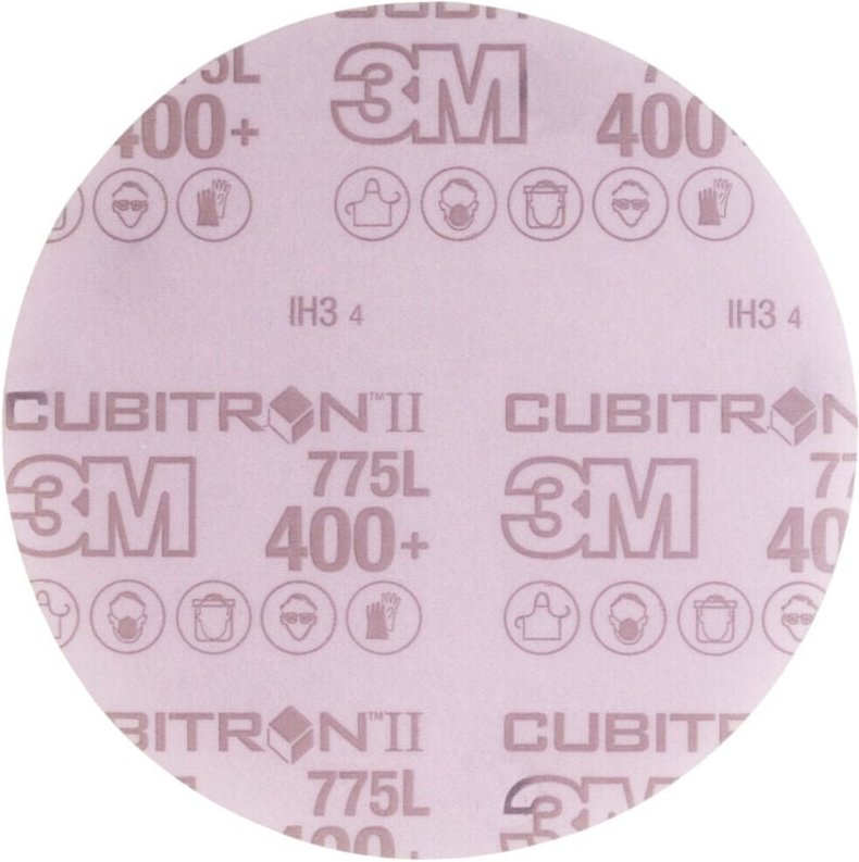 Klett-Schleifscheibe (cer) Hookit 775L Ungelocht,⌀ 150 mm, Körnung: 400 - 3M