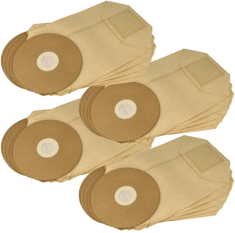 20x Staubbeutel Ersatz für Fimap 439719 für Staubsauger - Papier / Pappe, 22cm x 19cm braun - Vhbw