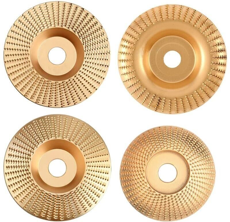 4-teiliges Holzschleifscheiben-Set, Schleifscheiben aus Wolframkarbid zum Formen, Schleifen und Trennen – kompatibel mit...