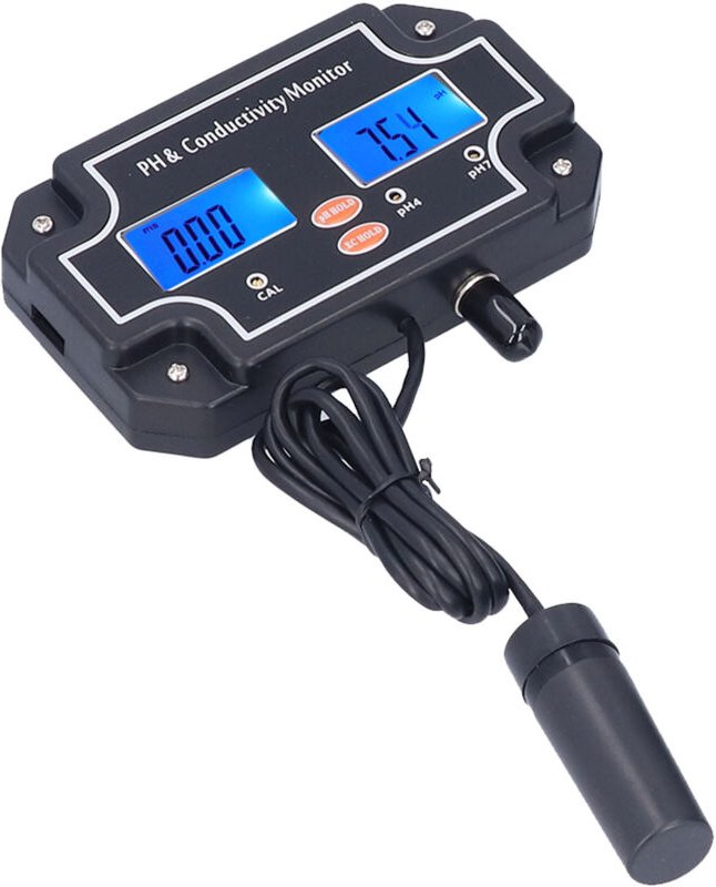 PH-2681 pH/EC Wasserqualitätstester ATC pH-Meter DC6V Hydroponik-Monitor für Aquarium Aquarium US-Stecker 110V