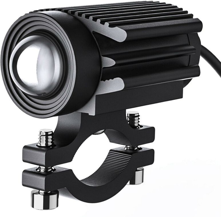 Motorrad Led Scheinwerfer Projektor Objektiv Dual Farbe Auto Atv Fahren Nebel Licht Hilfs Für Roller