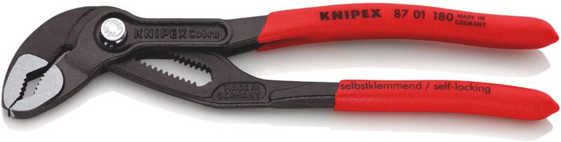 Thumbnail - Knipex - Wasserpumpenzange Cobra 8701180SB Kunststoff überz., atramentiert, 180 mm
