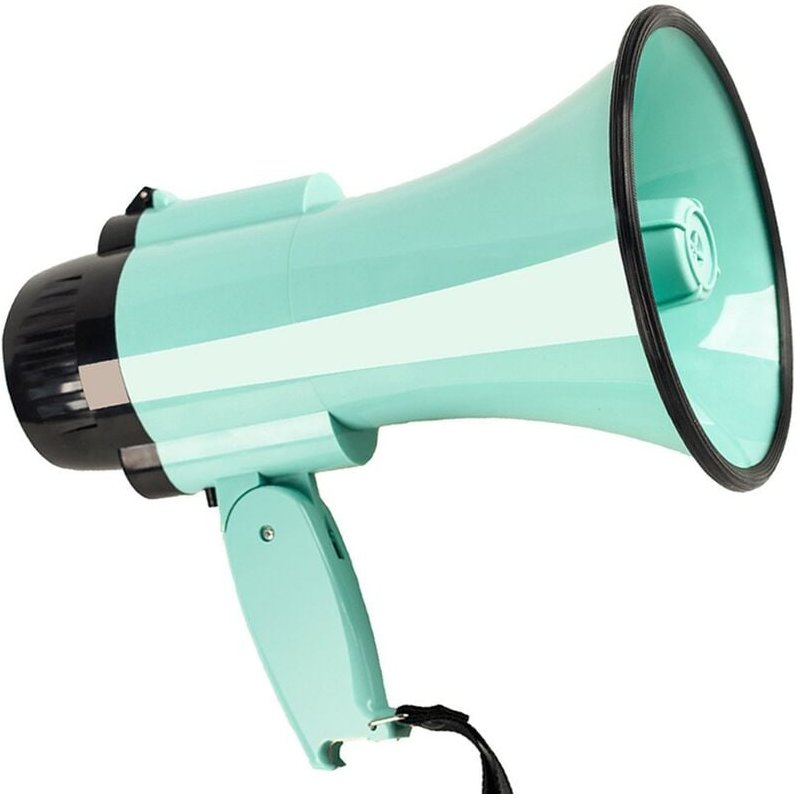 Megaphon-Lautsprecher - Schrei + Alarm + Aufnahme (240 Sekunden) - Ideal für Fußball, Baseball, Basketball, Fans