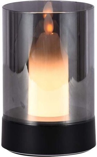 Wiederaufladbare Tischlampe IP20 Schwarz+Rauchglas 2W 110 Lumen 3000K