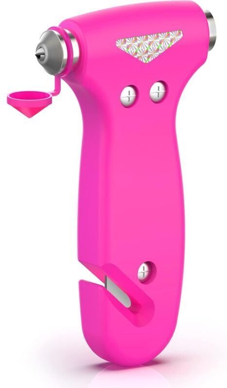 Sicherheitshammer für Frauen im Auto, 3-in-1-Werkzeug mit Scheibenbrecher und Gurtschneider, Familiensicherheit, Notfall...