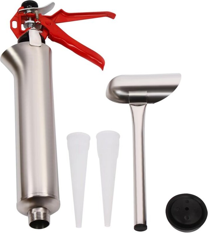 Mörtelpresse Set Mörtelspritze Fugenpistole Gipspresse Zement Wand Nähpistole mit 2 Düsen Ideal für Fliesenfugenfüllung ...