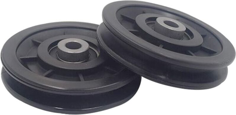 90-mm-Lager-Nylon-Riemenscheibe, Krafttrainings-Riemenscheibe, Universalrad für Kabelmaschinen-Fitnessgeräte, Garagentor...