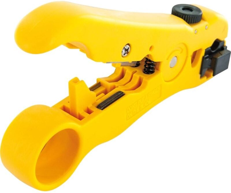 Memkey - Antennenkabel-Abisolierzange Kabelfernsehen Koaxialkabel Netzwerkkabel Ethernet-Kabel integrierte Schneidmesser...