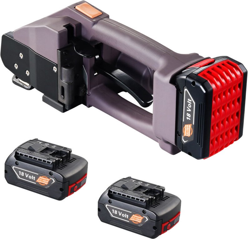 Elektrische Umreifungsmaschine, für 0,39'-0,75' PP-PET-Bänder, tragbares elektrisches Umreifungswerkzeug mit Digitalanze...