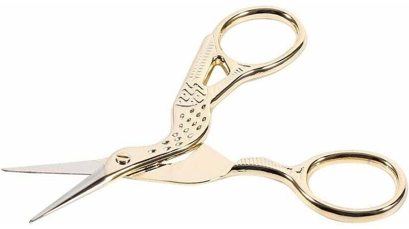 Vintage Stickschere aus Edelstahl, Nähschere, Spinnschere (Gold) - Fei Yu