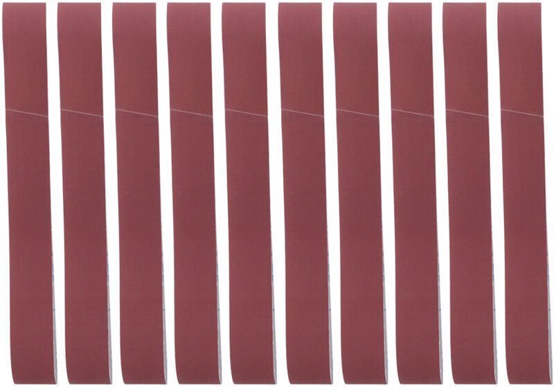 Fydun Aluminiumoxid-Schleifband, 740 x 40 mm, 10 Stück, für Holzbearbeitung und Möbelbau (Körnung 240)