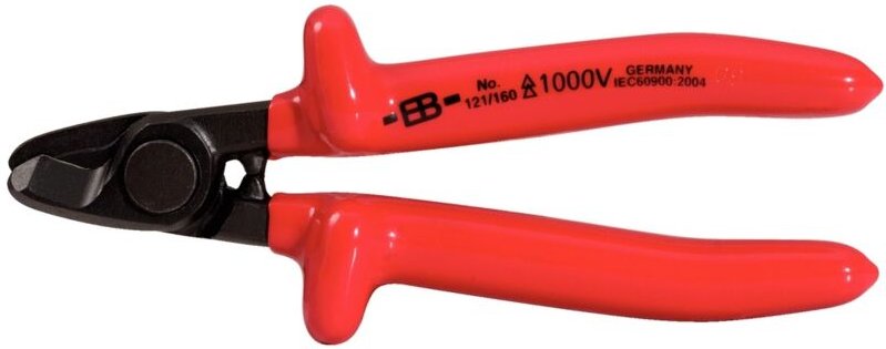 Ks Tools 1000V Einhand-Kabelschere, 160mm - 117.1286