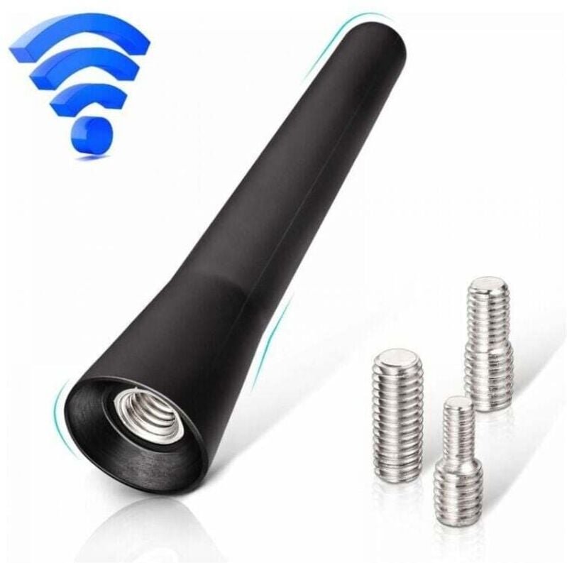 Antenna per auto fm Dab Antenna radio per auto Antenna per auto corta da 5 cm con potente funzione di ricezione fm/am/da...