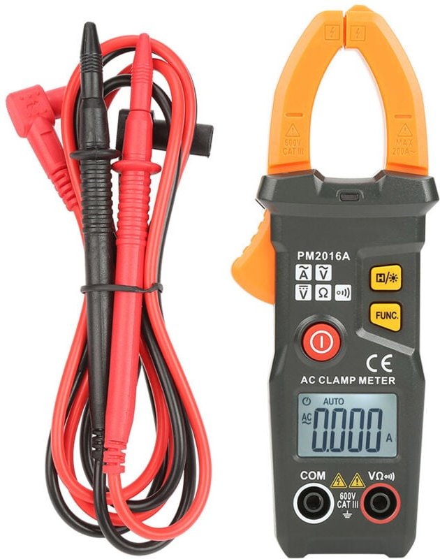 Thumbnail - Digitales Zangenmultimeter, PEAKMETER PM2016A/S Tragbares digitales Zangenmultimeter 6000 Counts AC/DC Volt Ampere Ohm H...