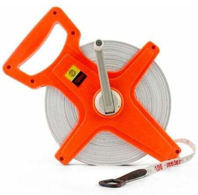 Glasfaser-Maßband, Bandrolle, 100 m, doppelseitig