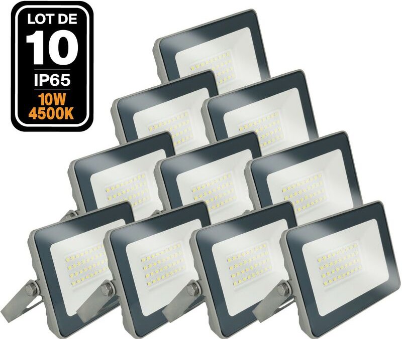 10 LED-Projektoren 10W ProLine 4000K Hohe Helligkeit