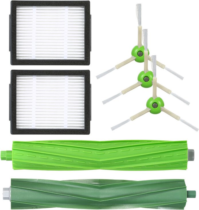 Packung mit 7 Ersatzzubehör Kit -Set -Tool für Irobot Roomba i7 i7 +/i7 plus E5 E6 E7 Vakuumreiniger - 2 Seitenbürsten +...