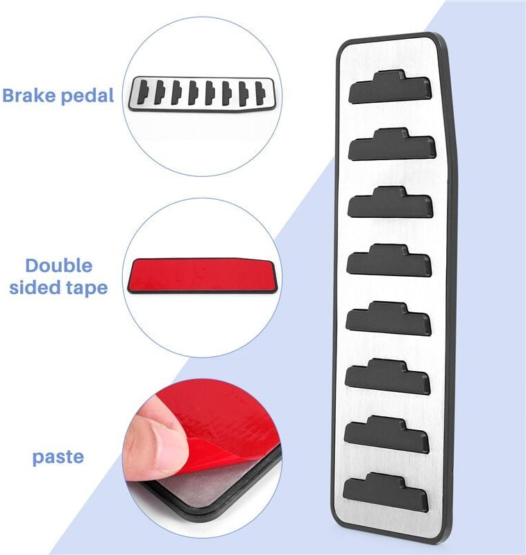 Tlily - Für Range Evoque 2012-2019 Fußstütze Pedal Pad Abdeckung Zubehör