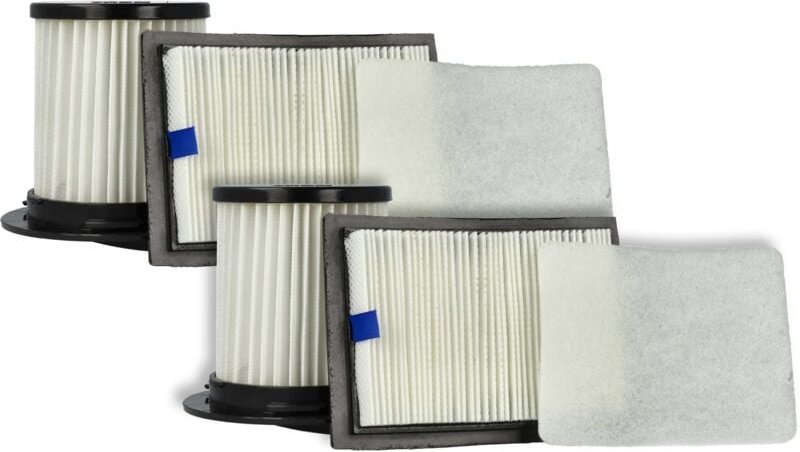 Filter-Set Ersatz für Dirt Devil 2725001 für Staubsauger - 6x Filter (Abluft-Filter, Vormotor-Filter, Lamellen-Zentralfi...