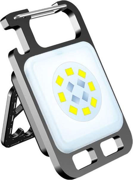 Thumbnail - Fitags - Mini-Schlüsselanhänger-Taschenlampe, wiederaufladbare Campinglampe mit Magnet, 4 Beleuchtungsmodi, geeignet für...