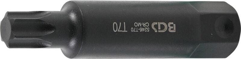 Bgs Technic - Bit Länge 100 mm Antrieb Außensechskant 22 mm T-Profil (für Torx) T70