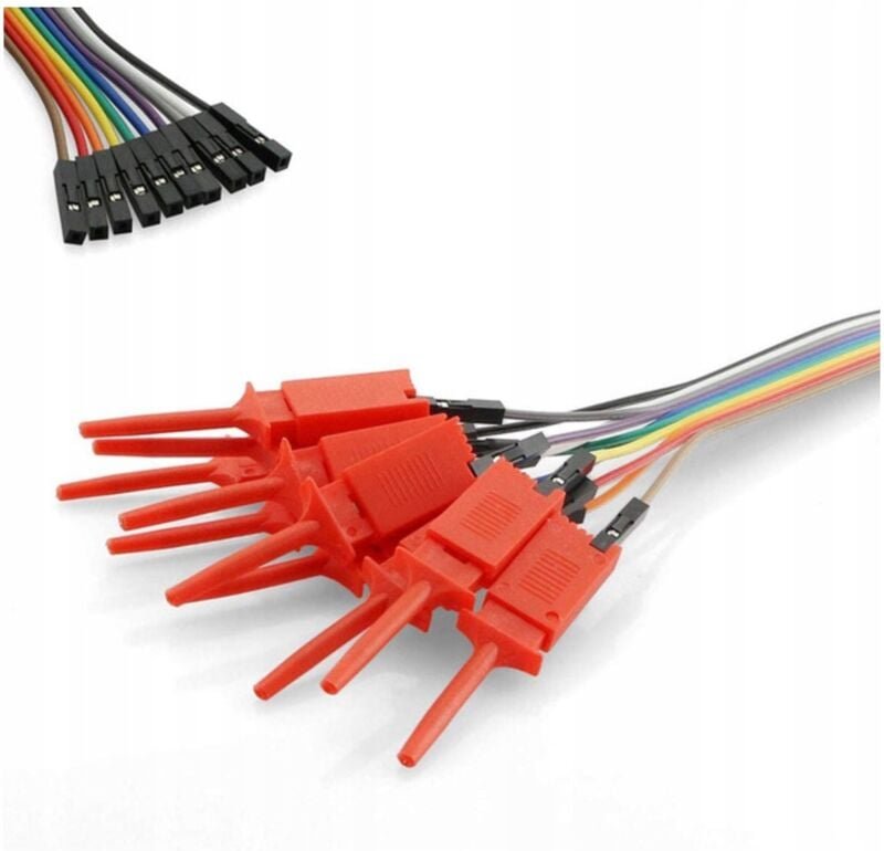 10 Stück 30 cm lange Kabel/Greifer für den Logikanalysator