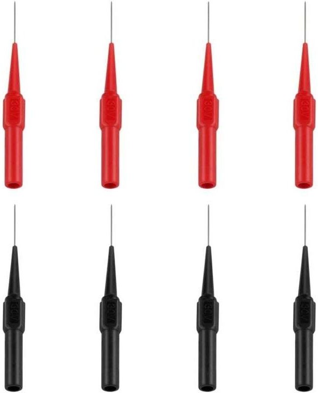Ymyny - 8-teilige Prüfspitze, Edelstahl-Multimeter-Messleitungen, Prüfsonden, Multifunktions-Testkabel für Multimeter, E...