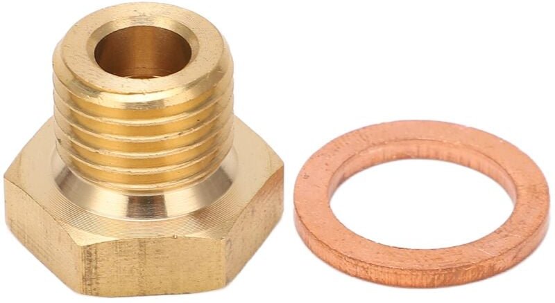 Ej.life - Aramox Druck-Temperaturanzeige-Sender-Adapter, Gewindeadapter 1/8 Zoll npt auf M14 x 1,5 Stecker Universal-Aut...