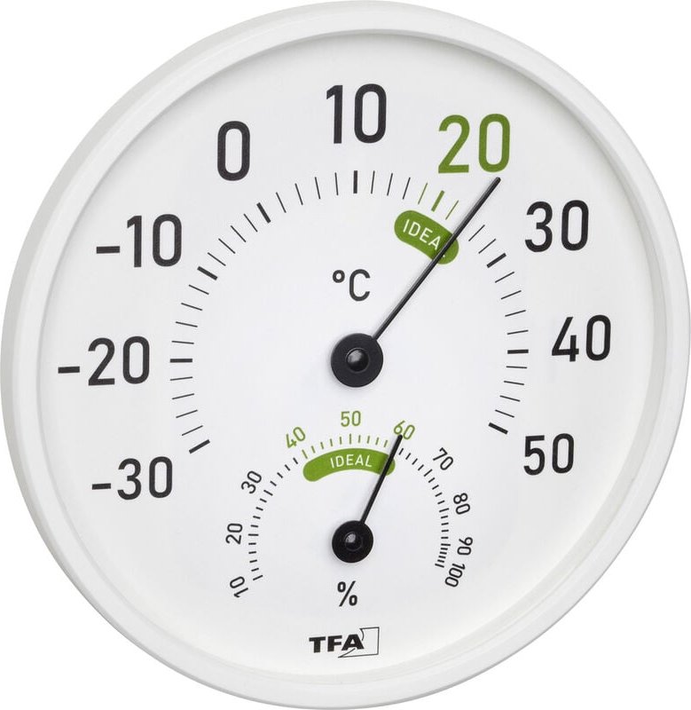 Thermo-/Hygrometer Weiß 45.2045.02 - Tfa Dostmann
