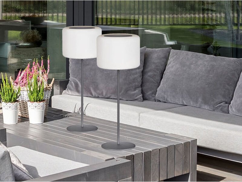 Thumbnail - Meinewunschleuchte - 2er set rgb Tischlampen dimmbar mit Fernbedienung, per usb & Solar aufladbar