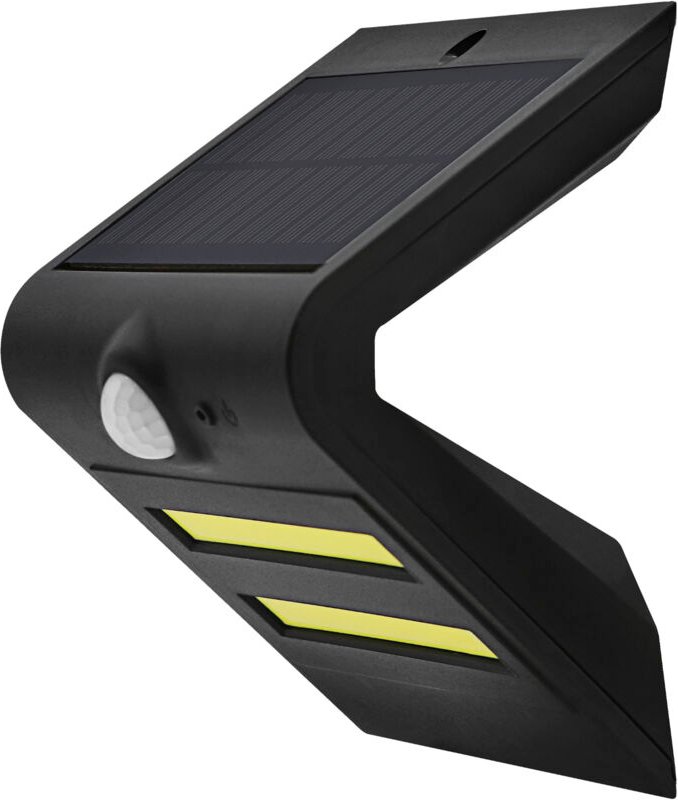 Solar-LED-Wandleuchte Korpass Sensor 7W kaltschwarz