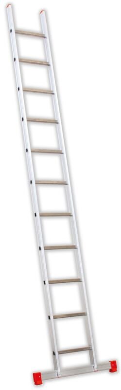 Einfache Aluminiumleiter 11 Sprossen hoch. Arbeit 4,45 m Genia Stab. -GS350/B - Facal