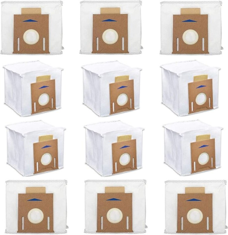 12er-Pack Filterbeutel für Yeedi K781+, Ecovacs DEEBOT OZMO T8 AIVI T8 Max und Deebot N8 Pro+ Roboterstaubsauger