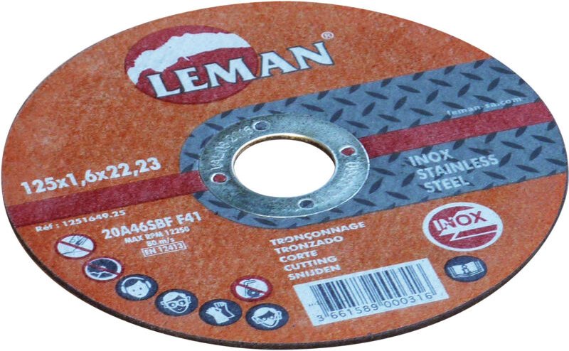 Trennscheibe für Edelstahl und Stahl Ø 125 x 1,5 mm OUTIFRANCE