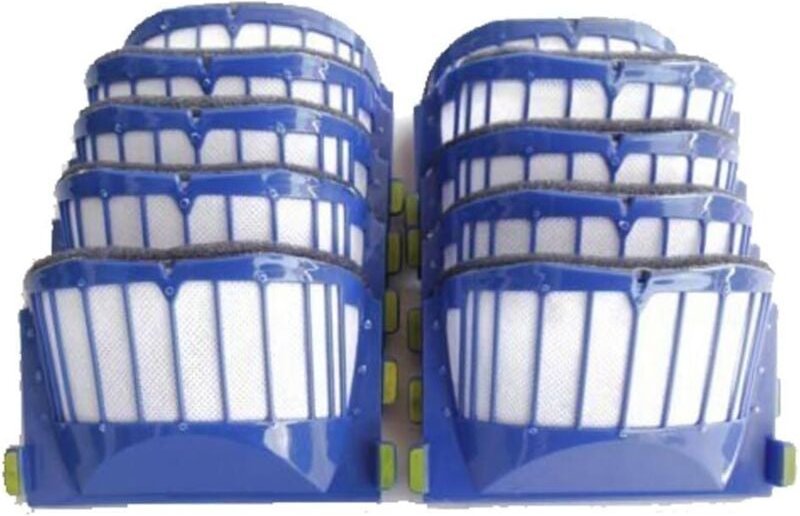 Ersatzteile, 10 x Aero Vac Filterset, kompatibel mit iRobot Roomba 500 600 Serie 536 550 614 620 630 645 650 660 665 671...