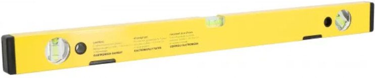 Schwere Aluminiumprofil-Wasserwaage 600 mm, Elastomerschutz