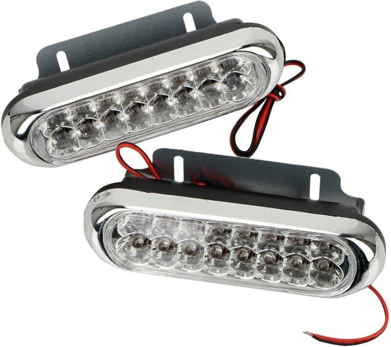 Tlily - 2PCS Auto Licht 16LED Tagfahrlicht Nebel Weiß drl Lampe Universal
