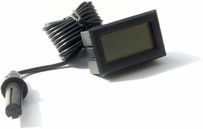 YMYNY Eingebautes digitales Tuner-Thermometer-Hygrometer mit externer Sonde für Inkubator, Aquarium, Geflügel, Reptilien...