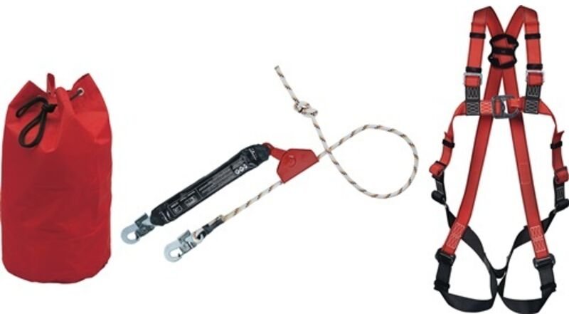 Absturzsicherungsset Hubarbeitsbühne EN361, EN353-2 3-teilig