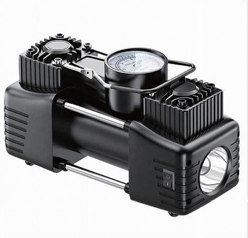 Trade Shop Traesio - Trade Shop - Tragbarer Kompressor 12 v 150 psi Auto-Radfüller 85 l/min Druckmesser CO-AR04 -