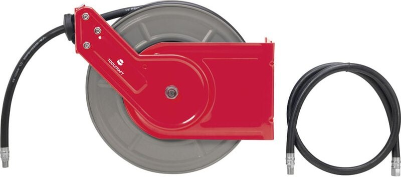 Druckluft-Schlauchtrommel 15 m 10 bar Deckenbefestigung, Wandbefestigung - Toolcraft