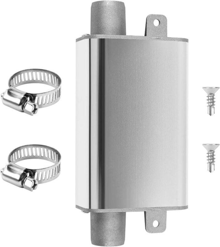 Thumbnail - 24mm Auspuffschalldämpfer, Silber Auspuffrohr Schalldämpfer, Auto Diesel Heizung Auspuffanlage für Ebers-pacher We-bas-t...