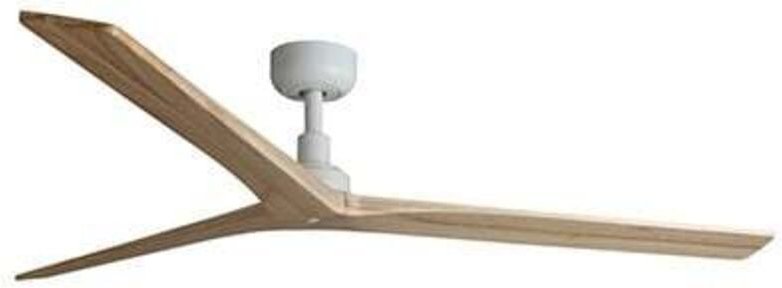 Klim l Ventilator ohne Licht weiß/Eichenholz Ø150cm