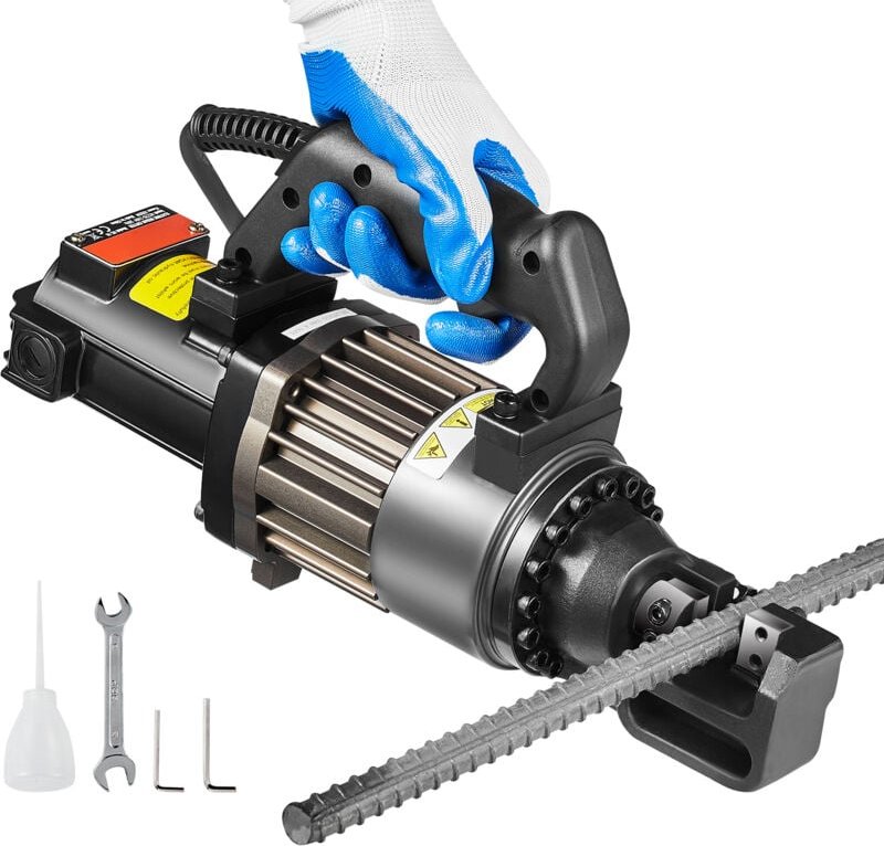 Mophorn Elektrischer hydraulischer Bewehrungsschneider, tragbarer 1000-W-Bewehrungsschneider für 5/8 Zoll (4 – 16 mm) Be...