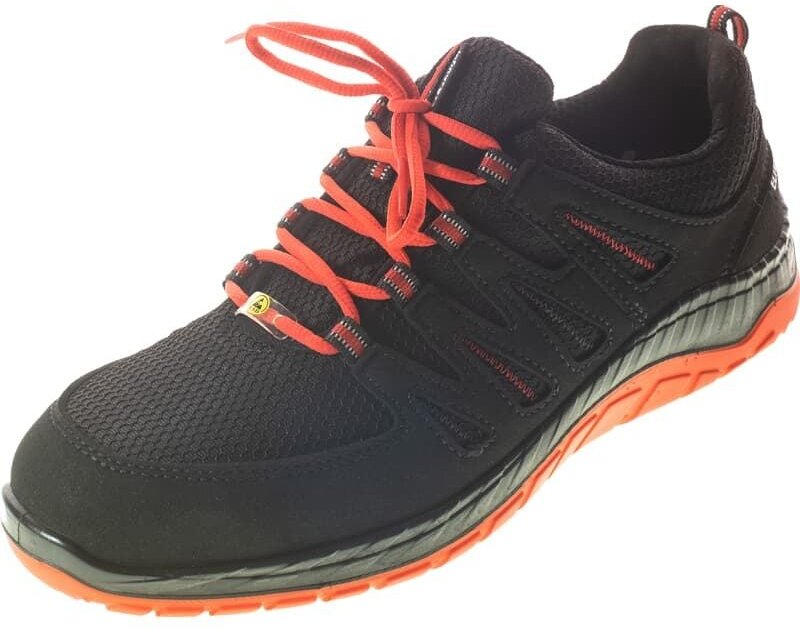 Elten Gmbh - elten Sicherheitshalbschuh 729561 maddox black-red Low esd S3, Gr. 43