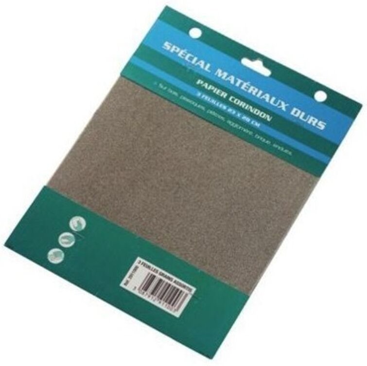 2911004 Korundpapier X3 Grobgrain