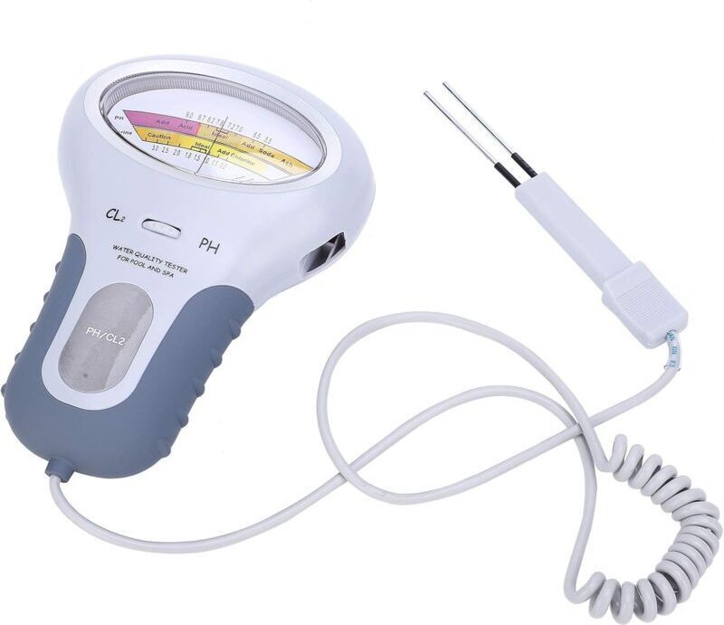 PC-102B CL2 Wasserqualitätsanalysator Chlor- und pH-Tester für Schwimmbäder und Whirlpools PH2 Chlor- und pH-Tester Wass...