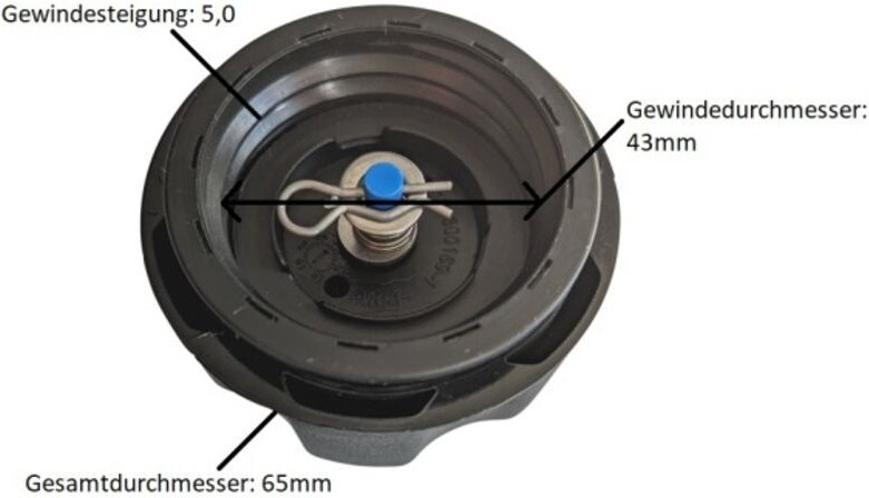 Ersatz Tankdeckel Kraftstofftankdeckel für Inverter Stromerzeuger uvm.
