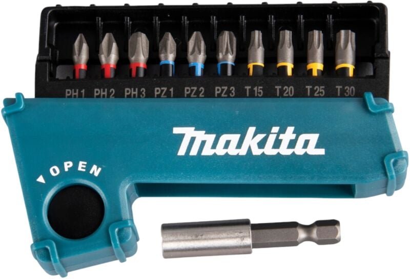 Torsion Bit Set Impact Premier ( E-03567 ) 11 teilig 1/4' für Schlagschrauber dtd 171 / 172 - Makita